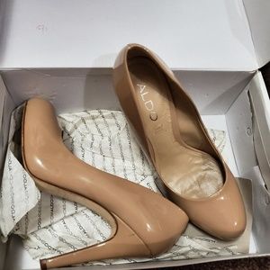 Aldo shoes with original box nude